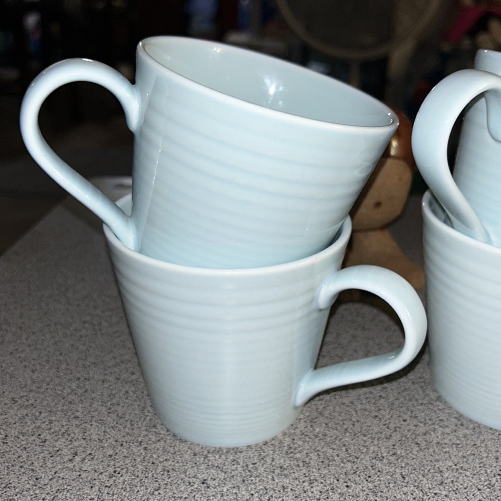 Gordon Ramsay Maze Blue Mugs Set of 6 in gently used condition - Picture 5 of 11